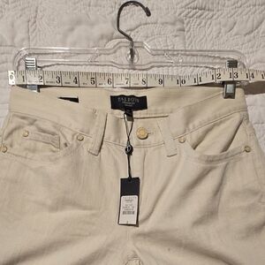 Talbots 2P Bootcut Cream Colored Jeans NWT